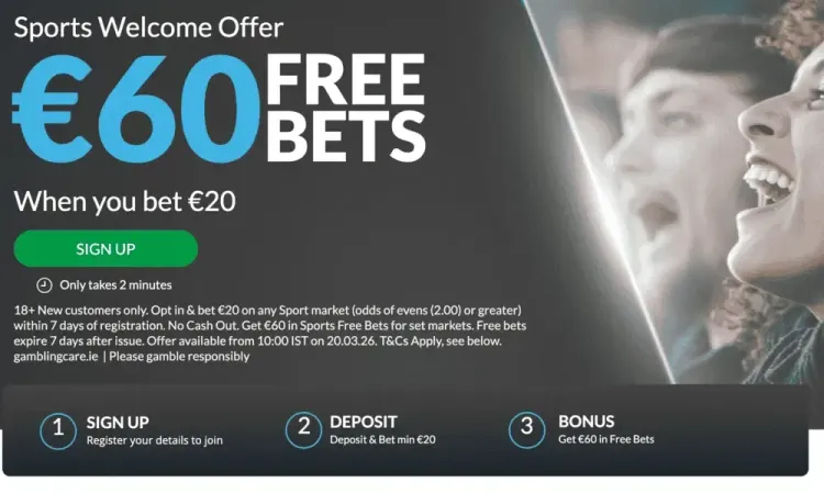 Get €60 from BetVictor