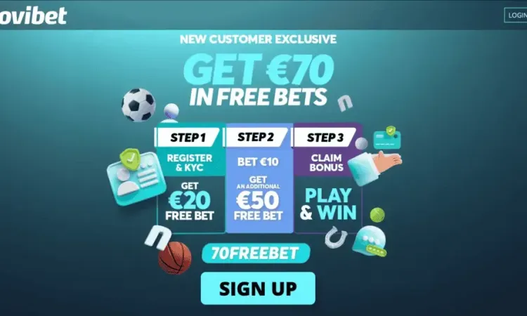 Get €70 in Free Bets from Novibet